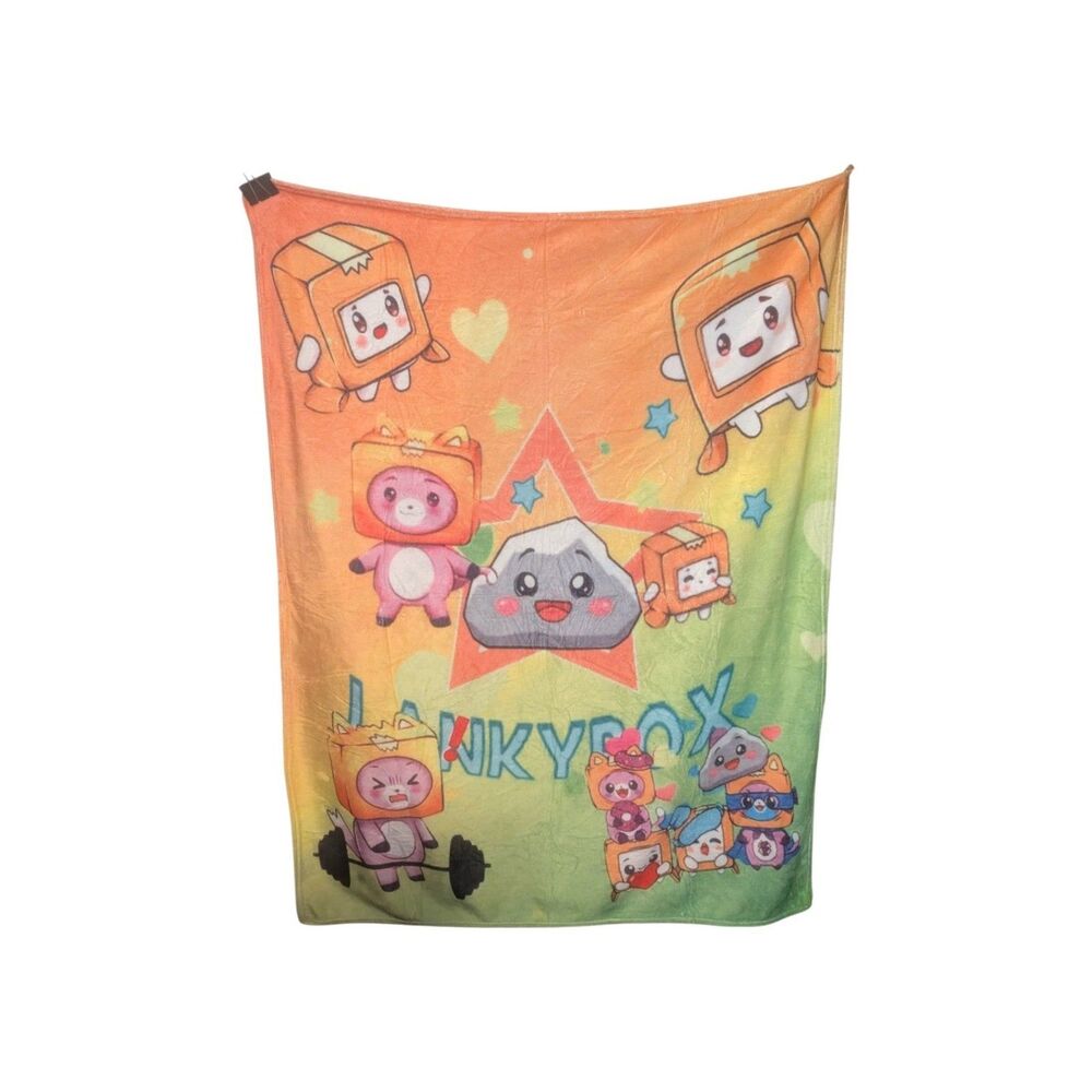 Lankybox Throw Blanket Soft and Comfy
